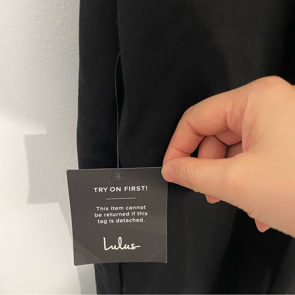 Lulus Drinks On Me Black Sleeveless Pleated Bodycon Dress Small - Picture 13 of 15